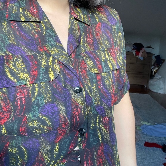 Vintage Saks Fifth Avenue 100% Silk two-piece Set - Picture 8 of 13